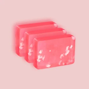 Natural Strawberry Glycerine Soap (Pack of 3)